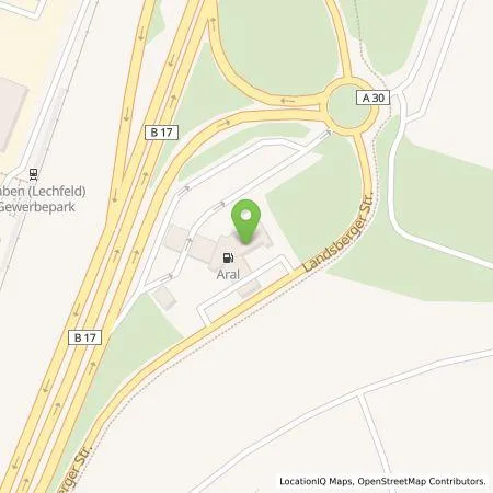 Standortübersicht der Tankstelle LEW Natur GmbH in 86836 Graben