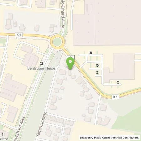 Standortübersicht der Tankstelle Tiefbau Schröder GmbH in 33719 Bielefeld