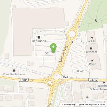 Standortübersicht der Tankstelle Pfalzwerke AG in 64625 Bensheim