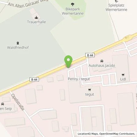 Standortübersicht der Tankstelle amperio GmbH in 64546 Mörfelden-Walldorf