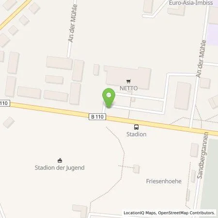 Standortübersicht der Tankstelle Vattenfall Smarter Living GmbH in 17109 Demmin , Hansestadt