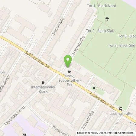 Standortübersicht der Tankstelle TankE GmbH in 50825 Köln