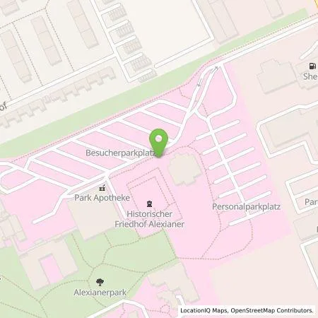 Standortübersicht der Tankstelle Alexianer Krefeld GmbH in 47805 Krefeld