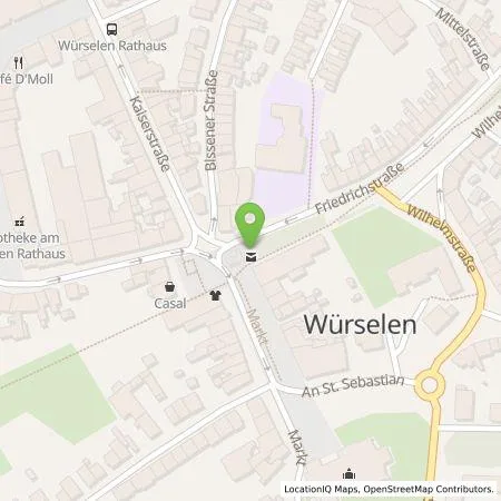 Standortübersicht der Tankstelle EWV Energie- und Wasser-Versorgung GmbH in 52146 Würselen