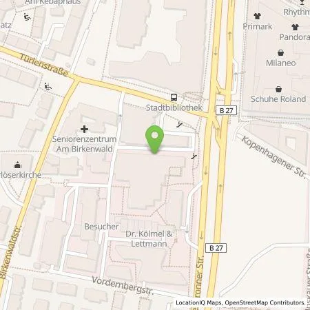 Standortübersicht der Tankstelle GENO-Haus Stuttgart GmbH + Co. KG Verwaltungsgesellschaft in 70191 Stuttgart