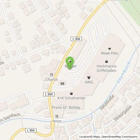 Standortübersicht der Tankstelle Energieversorgung Mittelrhein AG in 56242 Selters (Westerwald)