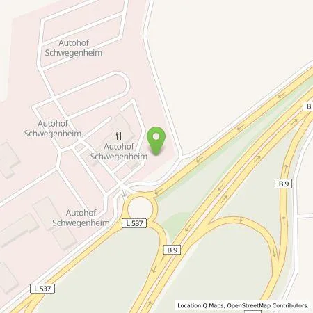 Standortübersicht der Tankstelle Shell Deutschland GmbH in 67365 Schwegenheim