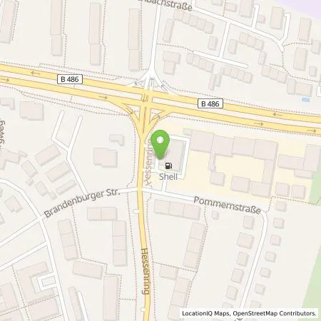 Standortübersicht der Tankstelle Shell Deutschland GmbH in 65428 Rüsselsheim