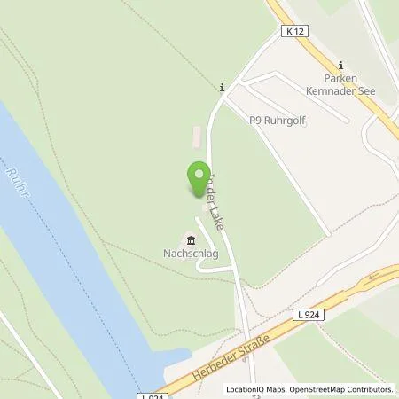 Standortübersicht der Tankstelle Stadtwerke Witten Energielösungen GmbH in 58456 Witten