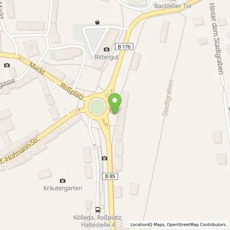 Standortübersicht der Tankstelle TEAG Mobil GmbH in 99625 Kölleda