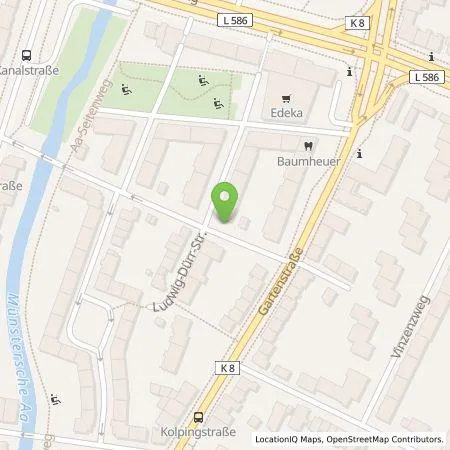 Standortübersicht der Tankstelle Stadtwerke Münster GmbH in 48147 Münster