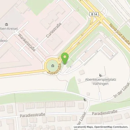 Standortübersicht der Tankstelle Energiedienste der Landeshauptstadt Stuttgart GmbH in 70563 Stuttgart