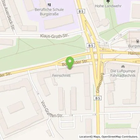 Standortübersicht der Tankstelle Hamburger Energiewerke Mobil GmbH in 20537 Hamburg