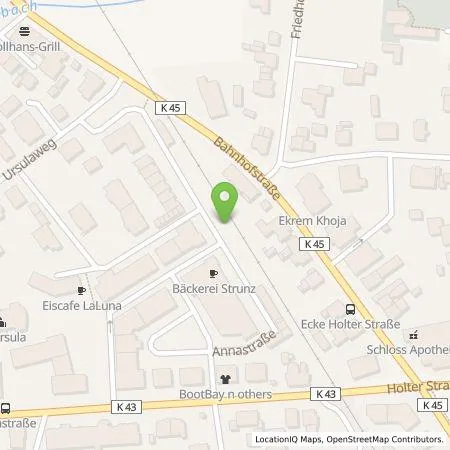 Standortübersicht der Tankstelle Westfalen Weser Ladeservice GmbH in 33758 Schloß Holte-Stukenbrock