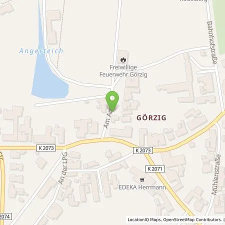 Standortübersicht der Tankstelle Köthen Energie GmBH in 06369 Görzig