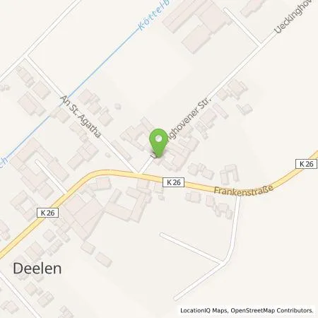 Standortübersicht der Tankstelle Nils Thiedau in 41569 Rommerskirchen