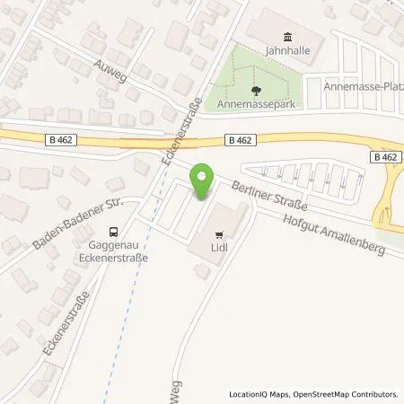 Standortübersicht der Tankstelle Lidl Dienstleistung GmbH & Co. KG in 76571 Gaggenau