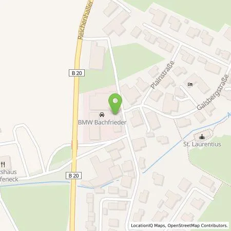 Standortübersicht der Tankstelle Autohaus Bachfrieder GmbH & Co. KG in 83451 Piding