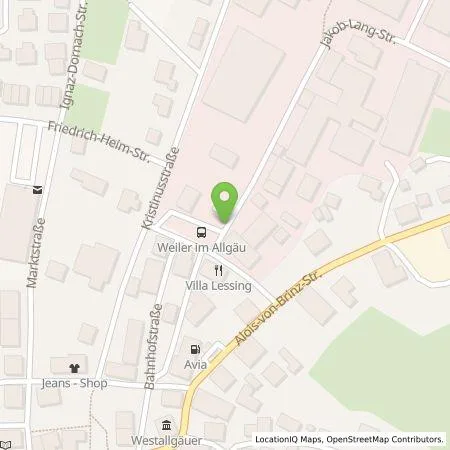 Standortübersicht der Tankstelle Präg Energiedienstleistungen GmbH & Co. KG in 88171 Weiler-Simmerberg