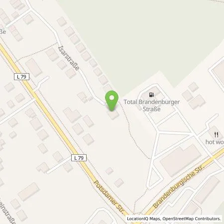 Standortübersicht der Tankstelle Gebäudereinigung Blume Gbr in 14974 Ludwigsfelde