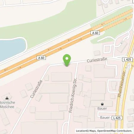 Standortübersicht der Tankstelle Claus Heinemann Elektroanlagen GmbH in 55129 Mainz