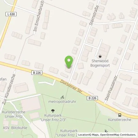 Standortübersicht der Tankstelle HOCHTIEF Ladepartner GmbH in 44653 Herne