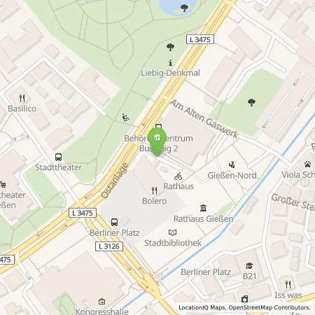 Standortübersicht der Tankstelle ServiceSTADTwerke GmbH & Co. KG in 35390 Gießen