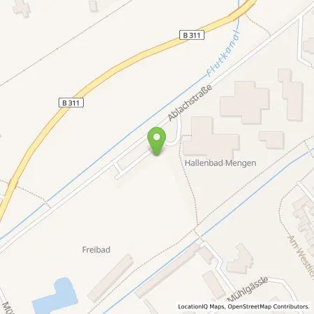 Standortübersicht der Tankstelle Stadtwerke Mengen in 88512 Mengen