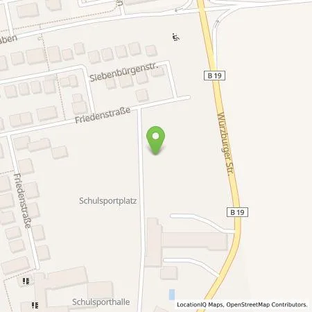 Standortübersicht der Tankstelle N-ERGIE Aktiengesellschaft in 97232 Giebelstadt