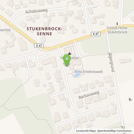 Standortübersicht der Tankstelle Westfalen Weser Ladeservice GmbH in 33758 Schloß Holte-Stukenbrock