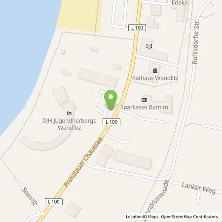 Standortübersicht der Tankstelle Barnimer Energiebeteiligungsgesellschaft mbH (BEBG) in 16348 Wandlitz