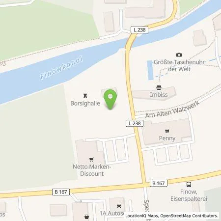 Standortübersicht der Tankstelle Barnimer Energiebeteiligungsgesellschaft mbH (BEBG) in 16227 Eberswalde