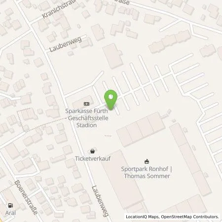 Standortübersicht der Tankstelle infra fürth service gmbh in 90765 Fürth