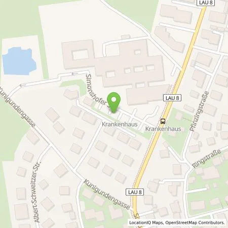 Standortübersicht der Tankstelle Städtische Werke Lauf a. d. Pegnitz GmbH in 91207 Lauf a.d.Pegnitz