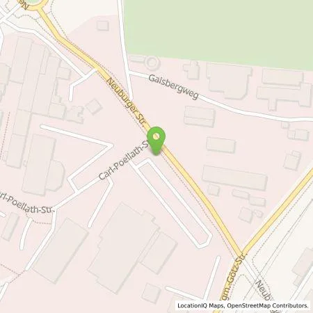 Standortübersicht der Tankstelle BayWa Mobility Solutions GmbH in 86529 Schrobenhausen