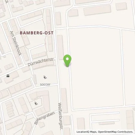 Standortübersicht der Tankstelle Stadtwerke Bamberg Verkehrs- und Park GmbH in 96052 Bamberg