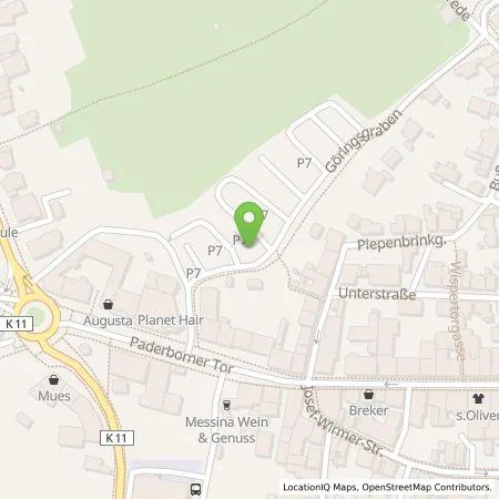 Standortübersicht der Tankstelle EWE Go HOCHTIEF Ladepartner GmbH & Co. KG in 34414 Warburg