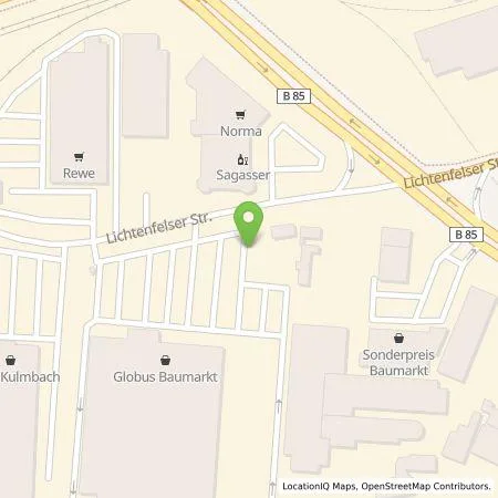 Standortübersicht der Tankstelle Pfalzwerke AG in 95326 Kulmbach