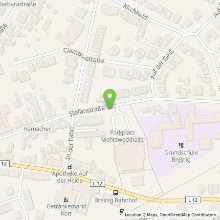 Standortübersicht der Tankstelle EWV Energie- und Wasser-Versorgung GmbH in 52223 Stolberg