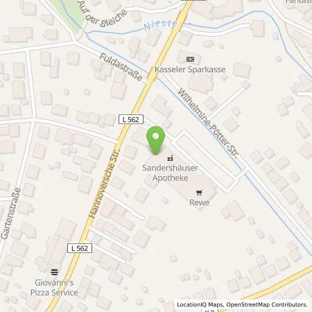 Standortübersicht der Tankstelle EnBW mobility+ AG und Co.KG in 34266 Niestetal