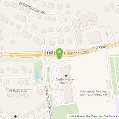 Standortübersicht der Tankstelle EnBW mobility+ AG und Co.KG in 09599 Freiberg