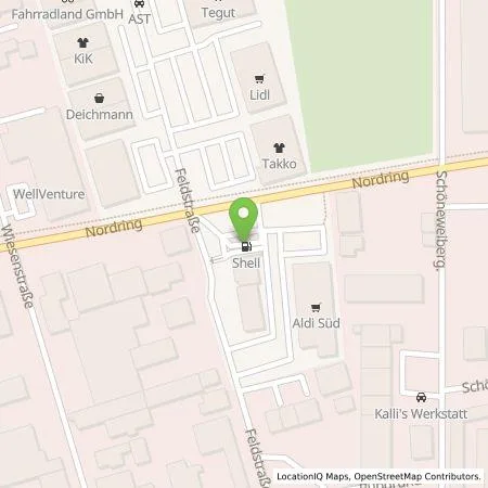 Standortübersicht der Tankstelle Shell Deutschland GmbH in 64347 Griesheim