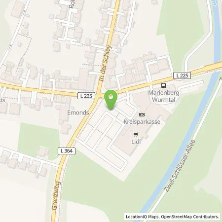 Standortübersicht der Tankstelle NEW Niederrhein Energie und Wasser GmbH in 52531 Übach-Palenberg