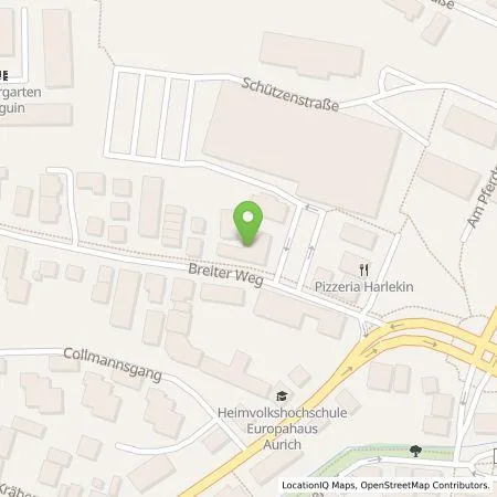 Standortübersicht der Tankstelle Hotel am Pferdemarkt GmbH in 26603 Aurich