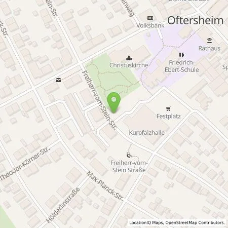 Standortübersicht der Tankstelle MVV Energie AG in 68723 Oftersheim