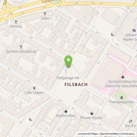 Standortübersicht der Tankstelle MVV Energie AG in 68159 Mannheim