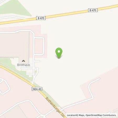 Standortübersicht der Tankstelle BrotHaus GmbH in 91593 Burgbernheim