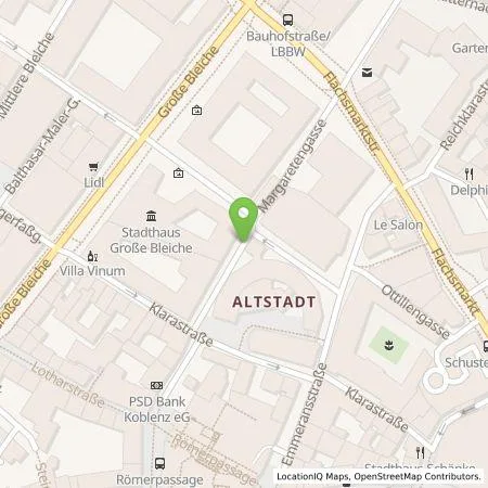 Standortübersicht der Tankstelle eze.network GmbH in 55116 Mainz