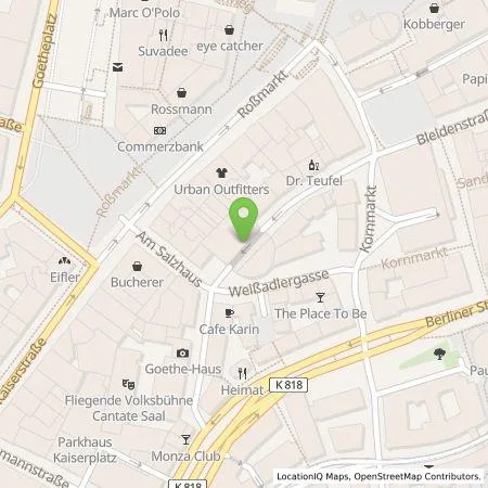 Standortübersicht der Tankstelle Mainova AG in 60311 Frankfurt am Main