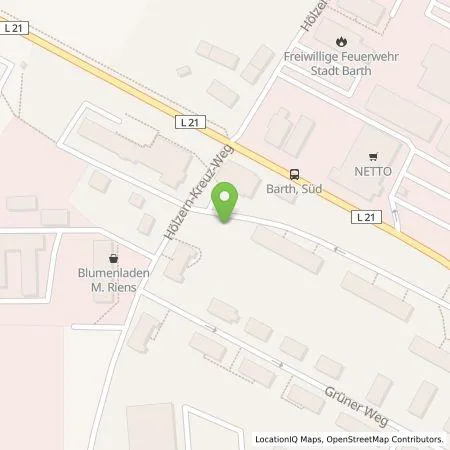 Standortübersicht der Tankstelle Wohnungsbaugesellschaft mbH der Stadt Barth in 18356 Barth